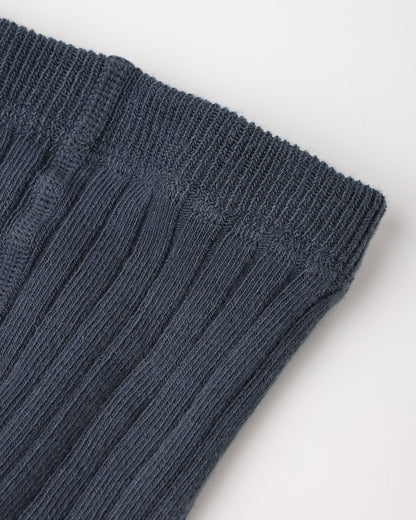 Midnight Ribbed Tights