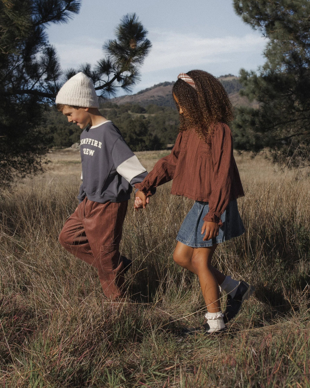 Rylee + Cru Relaxed Cargo Pant in rich mulberry, additional product photo