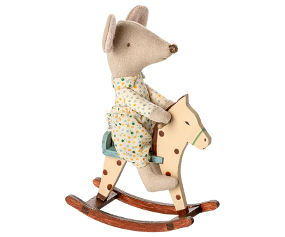PREORDER - Rocking horse, Mouse - Spotted (Available Early September)