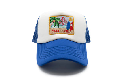 California Postcard Adult Trucker Hat