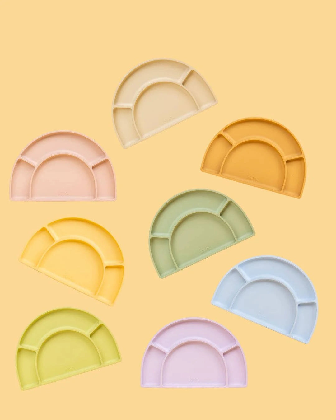 Silicone Divided Plates at Shop Little Cousins in assorted colors