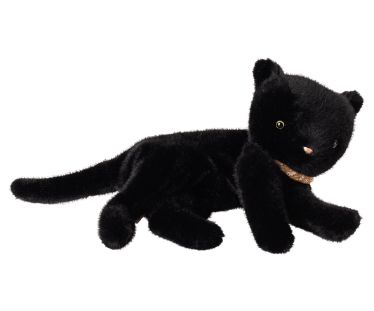 PREORDER - Sleeping kitten plush, Medium - Black (Available Mid November)