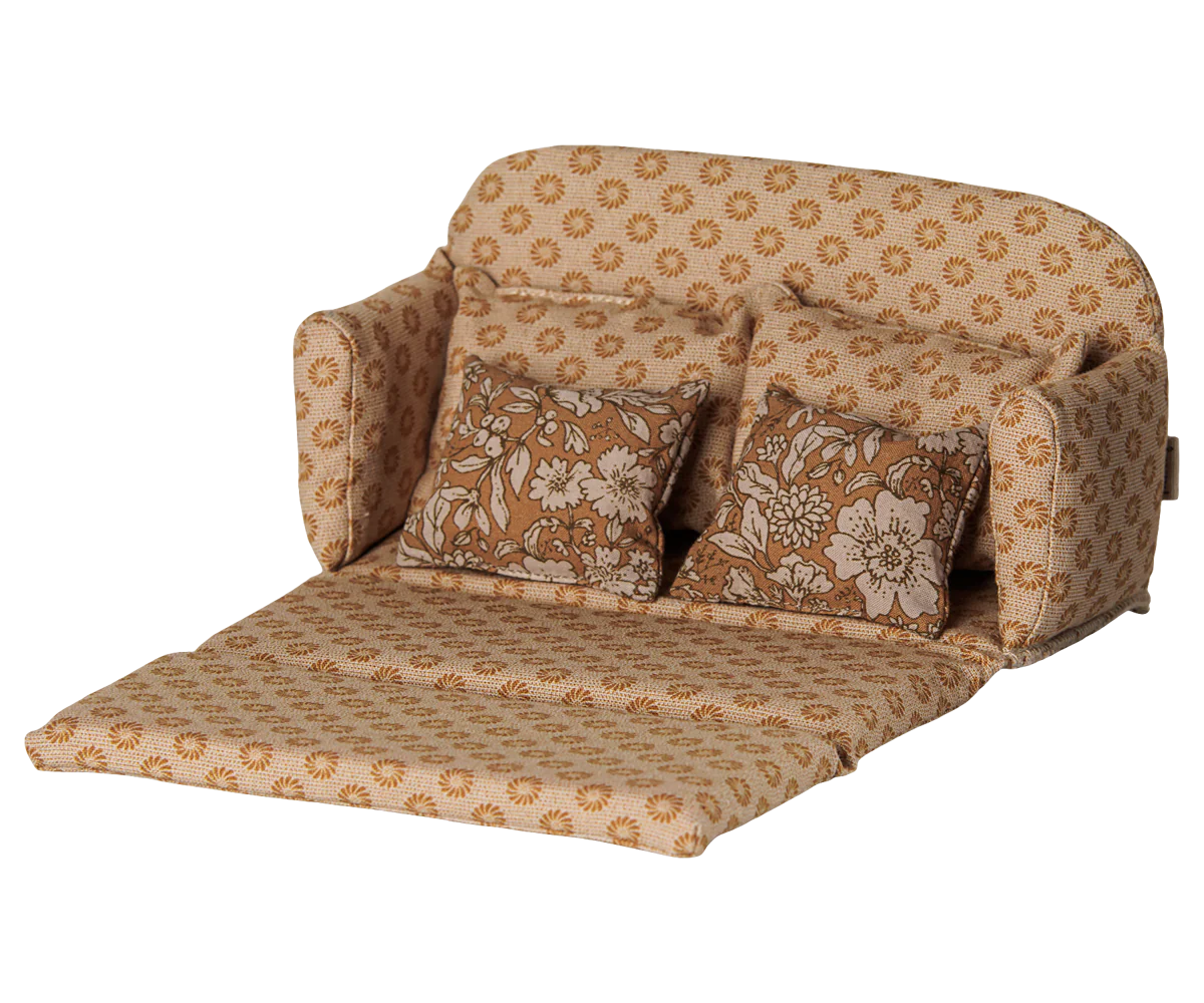 Sofa bed, Mouse, Large - Ocher (Preorder - Available Early October)
