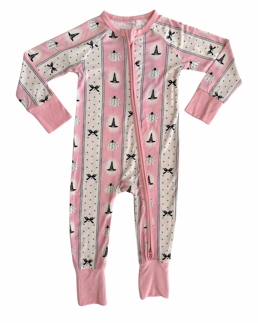 Pretty Little Pumpkin Zipper Romper - view 2
