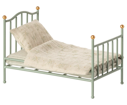 PREORDER - Vintage single bed, Mouse - Mint (Available Early October)