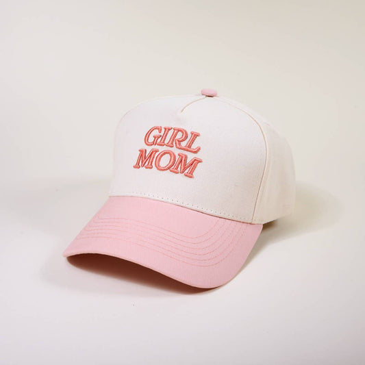 Girl Mom Embroidered Canvas Hat