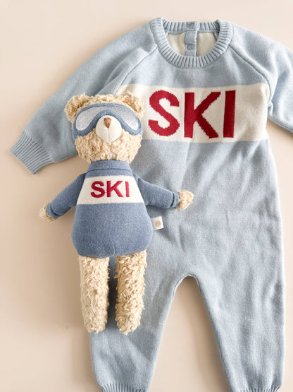 Ski Sweater Knit Baby Romper