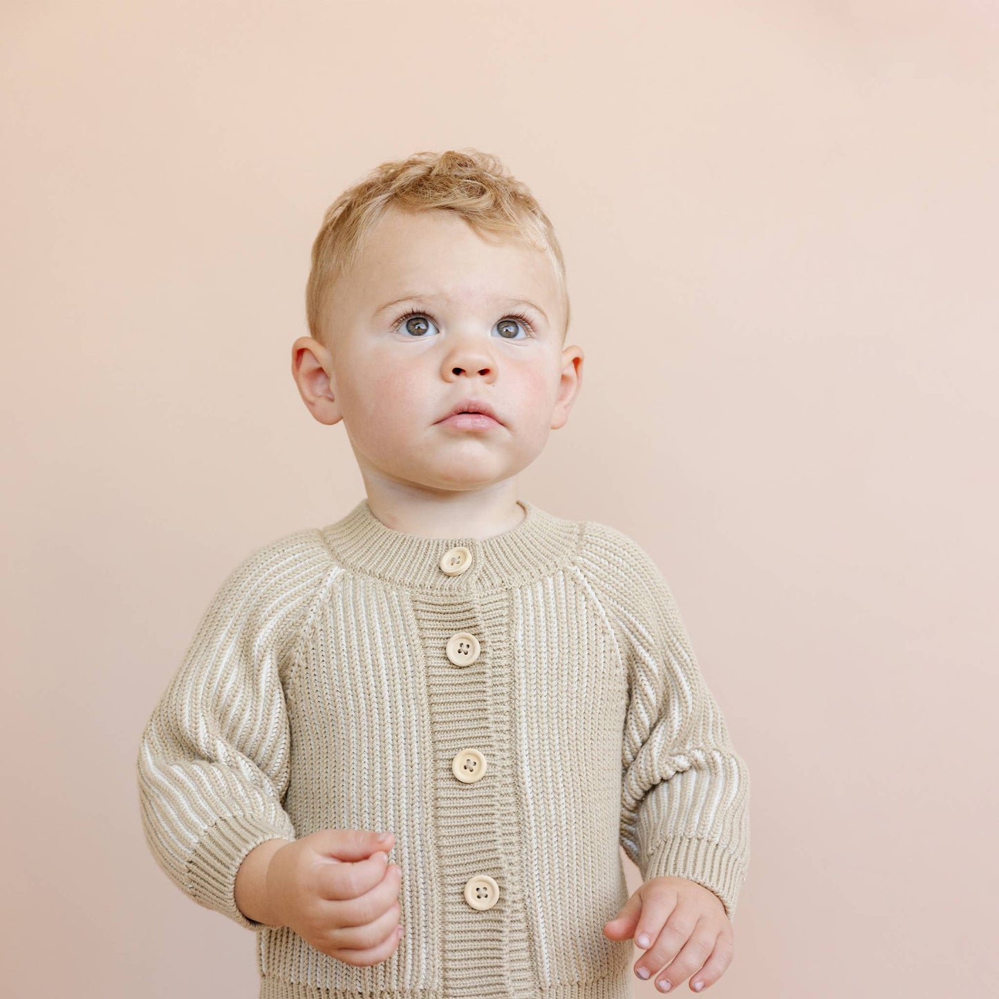 Cotton Brioche Barley Cardigan