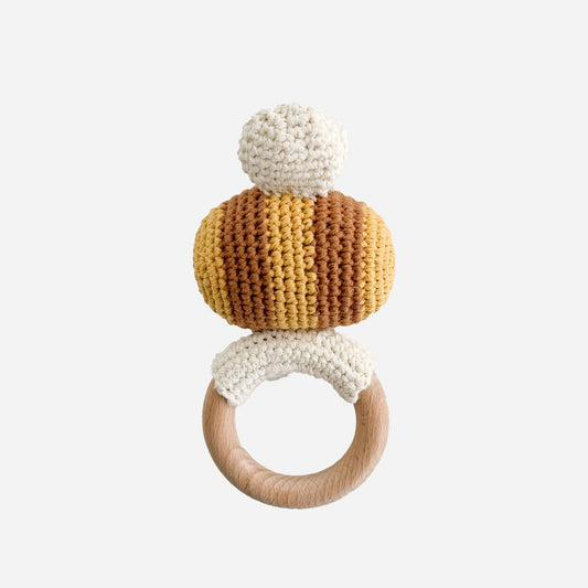 Busy Bee | Cotton Crochet Rattle Teether