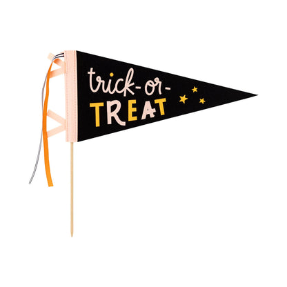 Trick or Treat felt pennant banner
