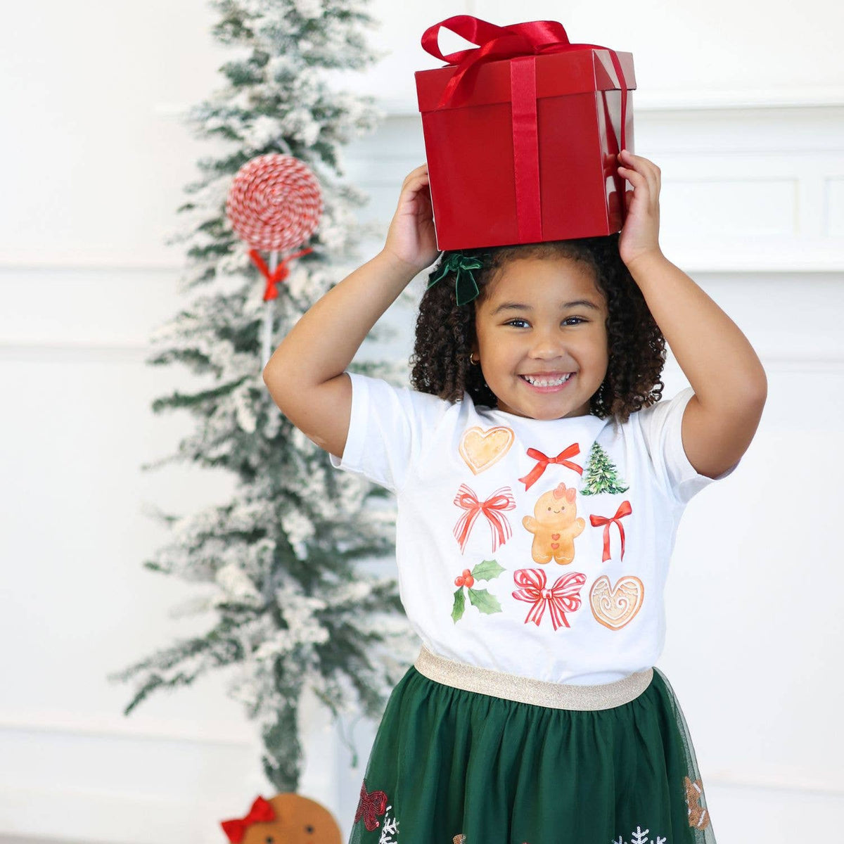 Gingerbread Cutie Christmas Short Sleeve T-Shirt - view 4