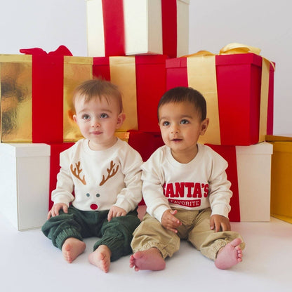 Red Nose Reindeer Christmas Long Sleeve Romper - view 4