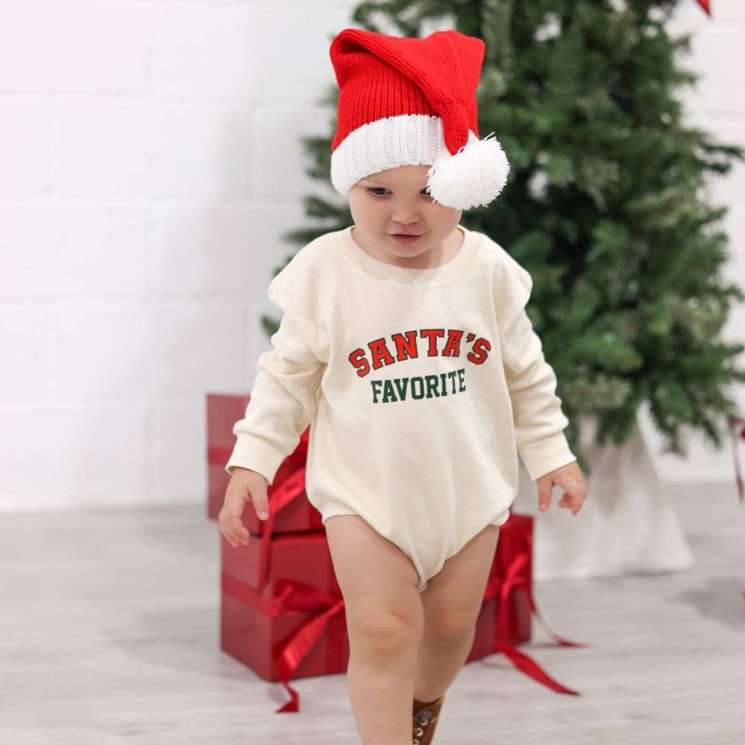 Santa's Favorite Christmas Long Sleeve Romper - view 2