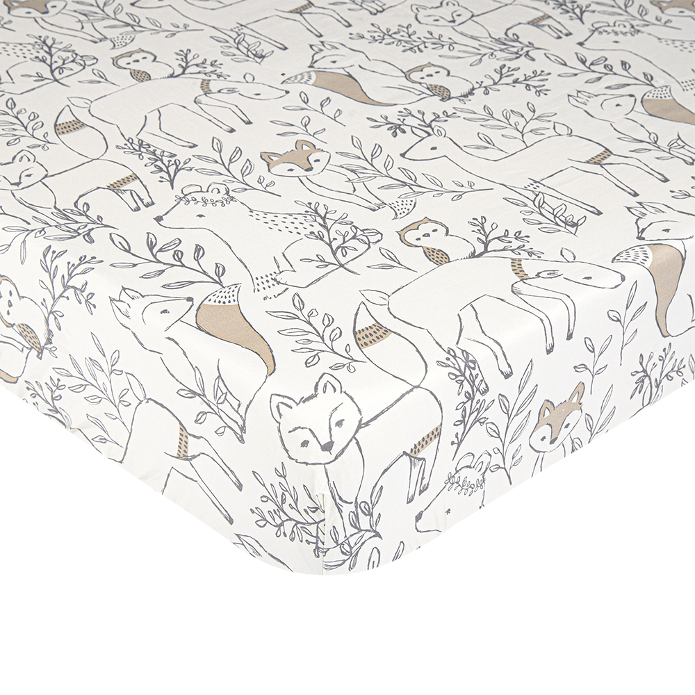 Ezra Crib Sheet (Woodland)