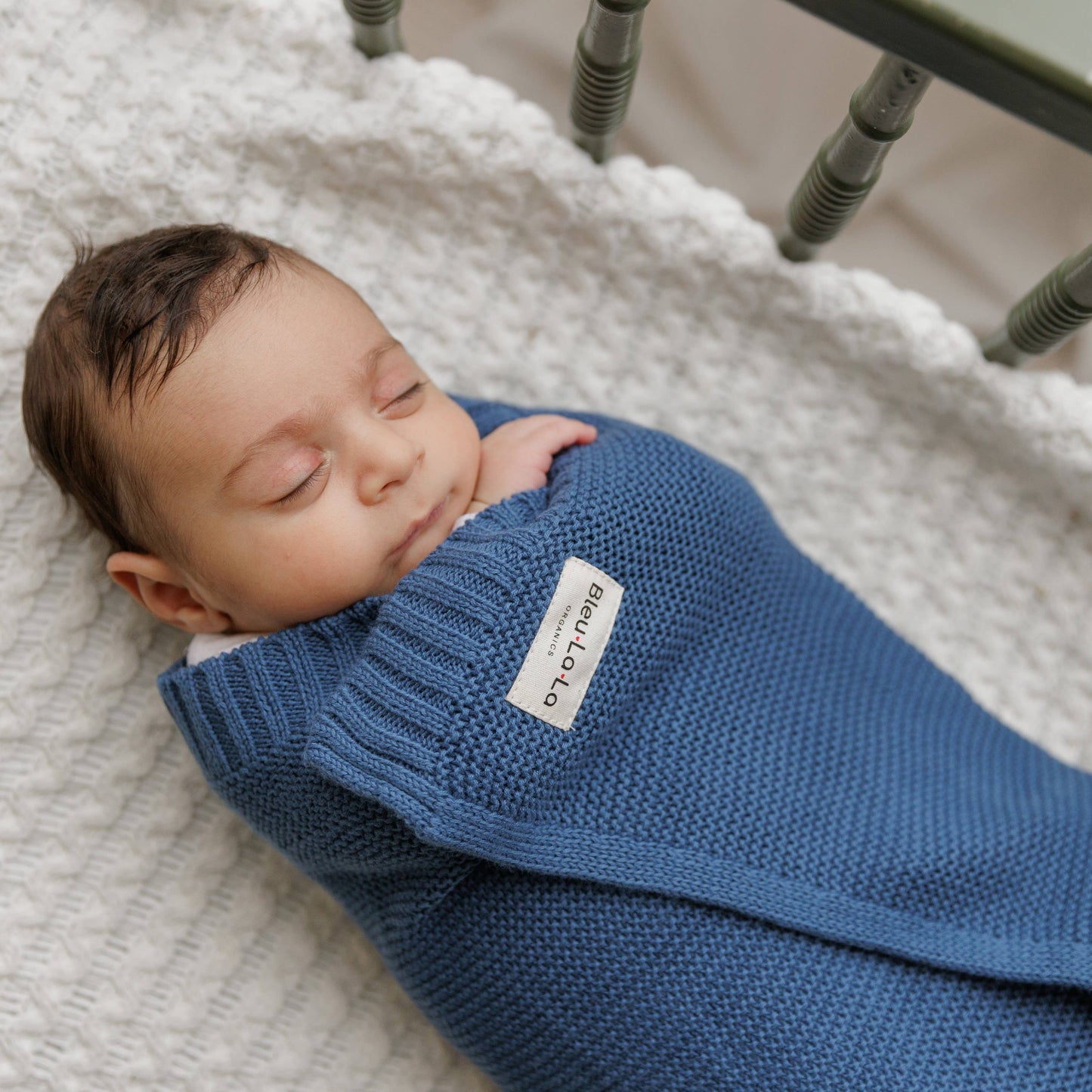 Heritage Knit 100% Organic Luxury Cotton Swaddle Receiving Baby Blanket