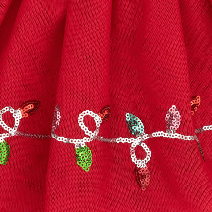 Christmas Lights Merry - Tutu Skirt with Bike Shorts, view 4