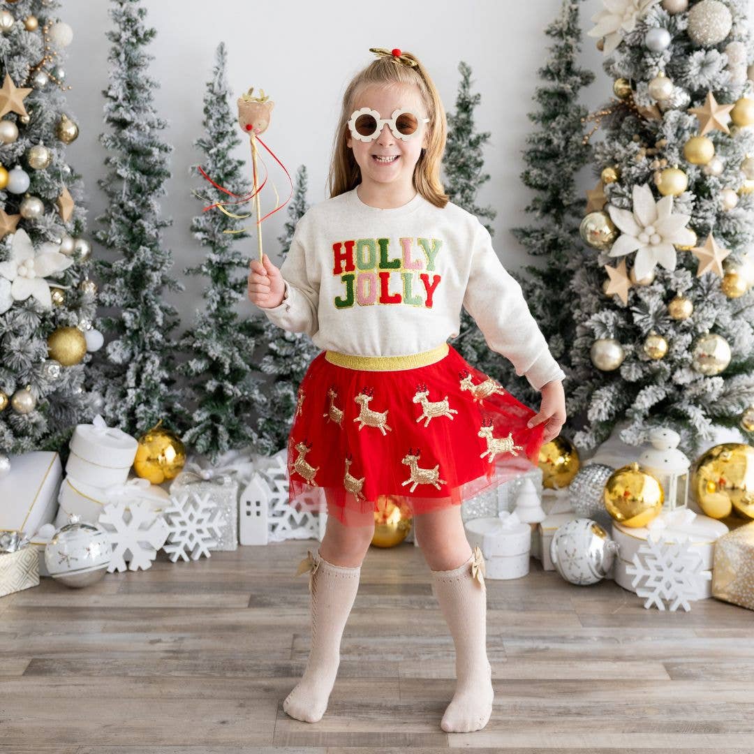 Holly Jolly Patch Christmas Sweatshirt