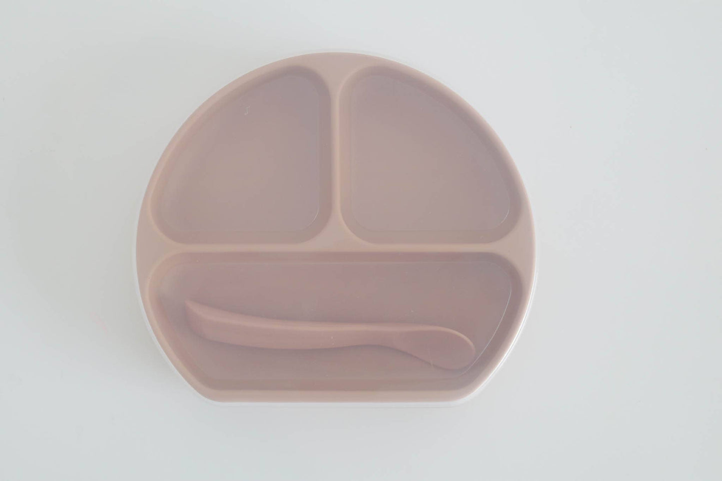 Silicone Suction Plate With Lid and Spoon