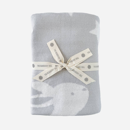 Bunny, Stars & Moon Organic Cotton Baby Blanket