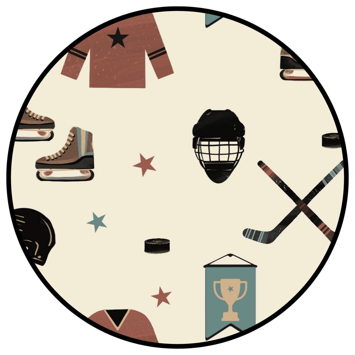 Hat Trick Hockey Two-Piece Bamboo Pajama Set