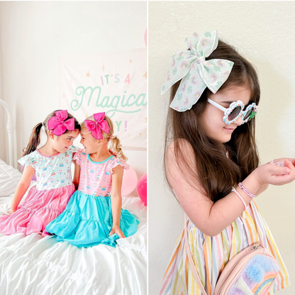 Ghosts with Coquette hair Bows, crepe