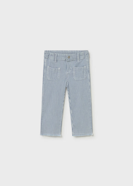 Blue Stripe Twill Pants