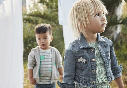 Ruffled Denim Jacket