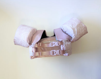 Back View of "Sea" You on Top Floaties - Line Rose