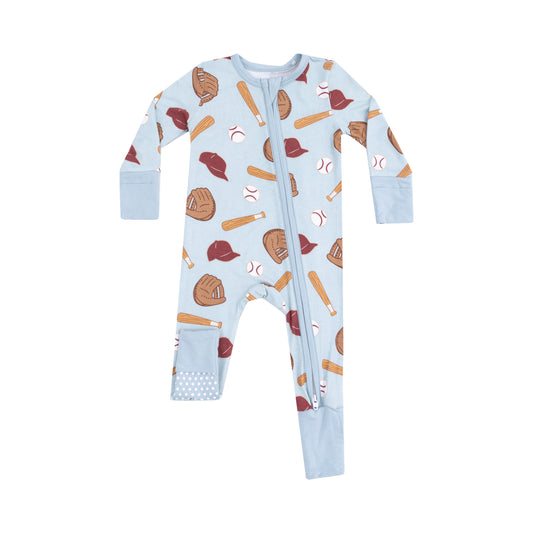 Baseball - 2 Way Zipper Romper