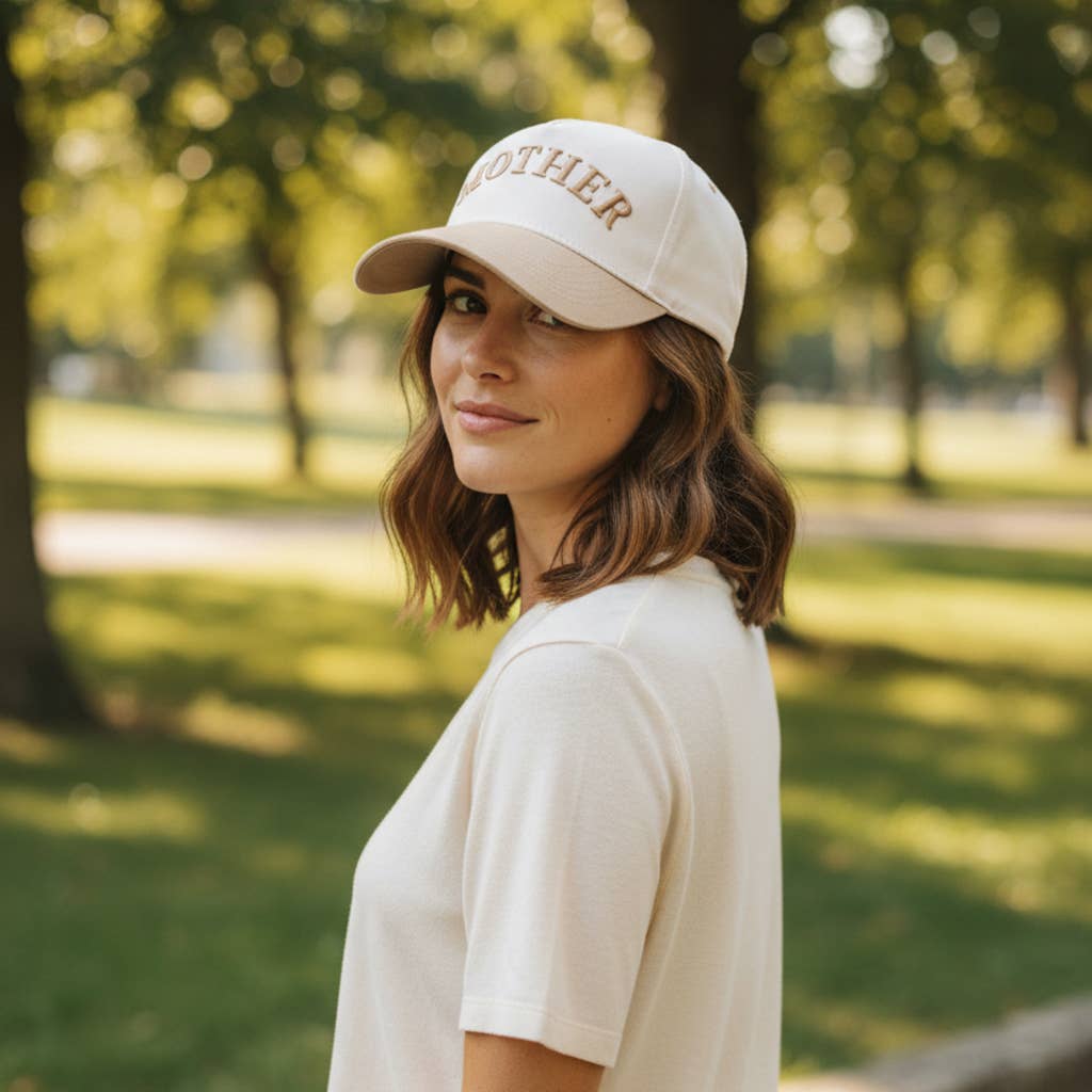 Mother Embroidered Canvas Hat