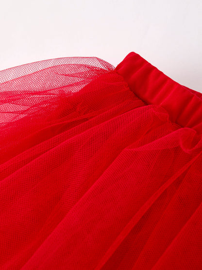 Red Tulle Skirt