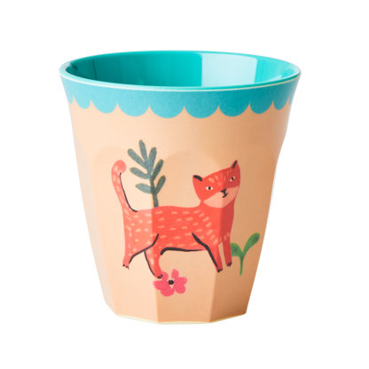 Melamine Kids Cups in Pink Farm Prints - Small - 6 pcs. in Gift Box
