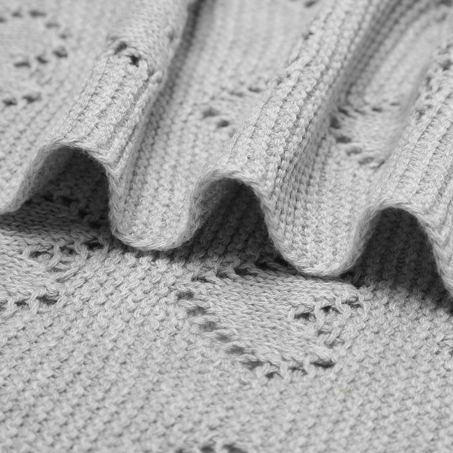 100% Luxury Cotton Swaddle Receiving Baby Blanket - Heart
