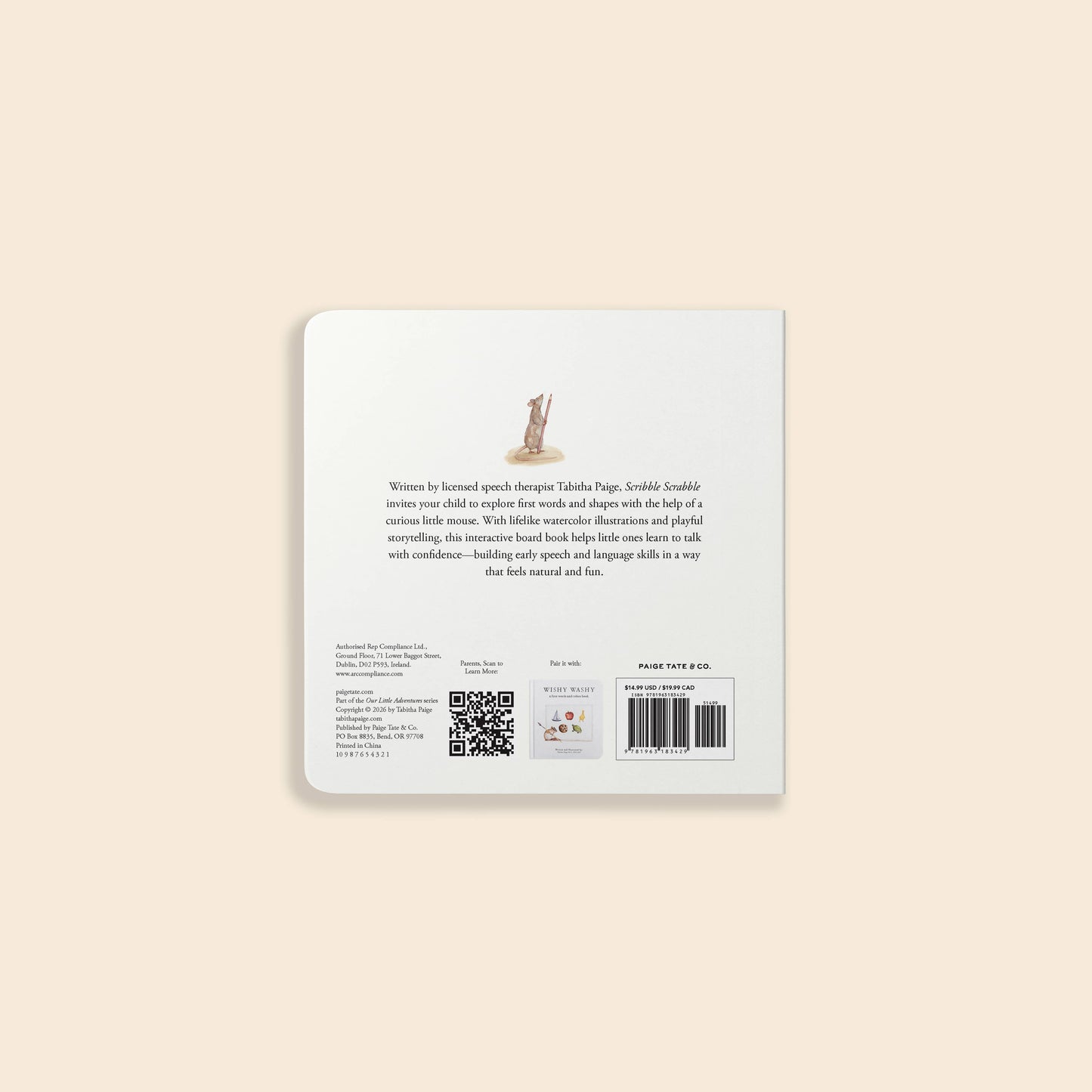 Scribble Scrabble: A Board Book of First Words