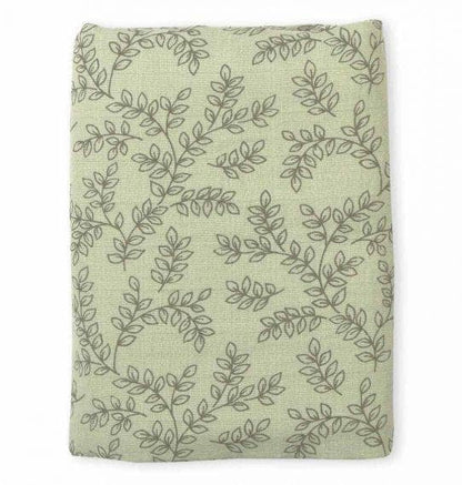 Swaddle/Muslin cloth XL: leaves - sage