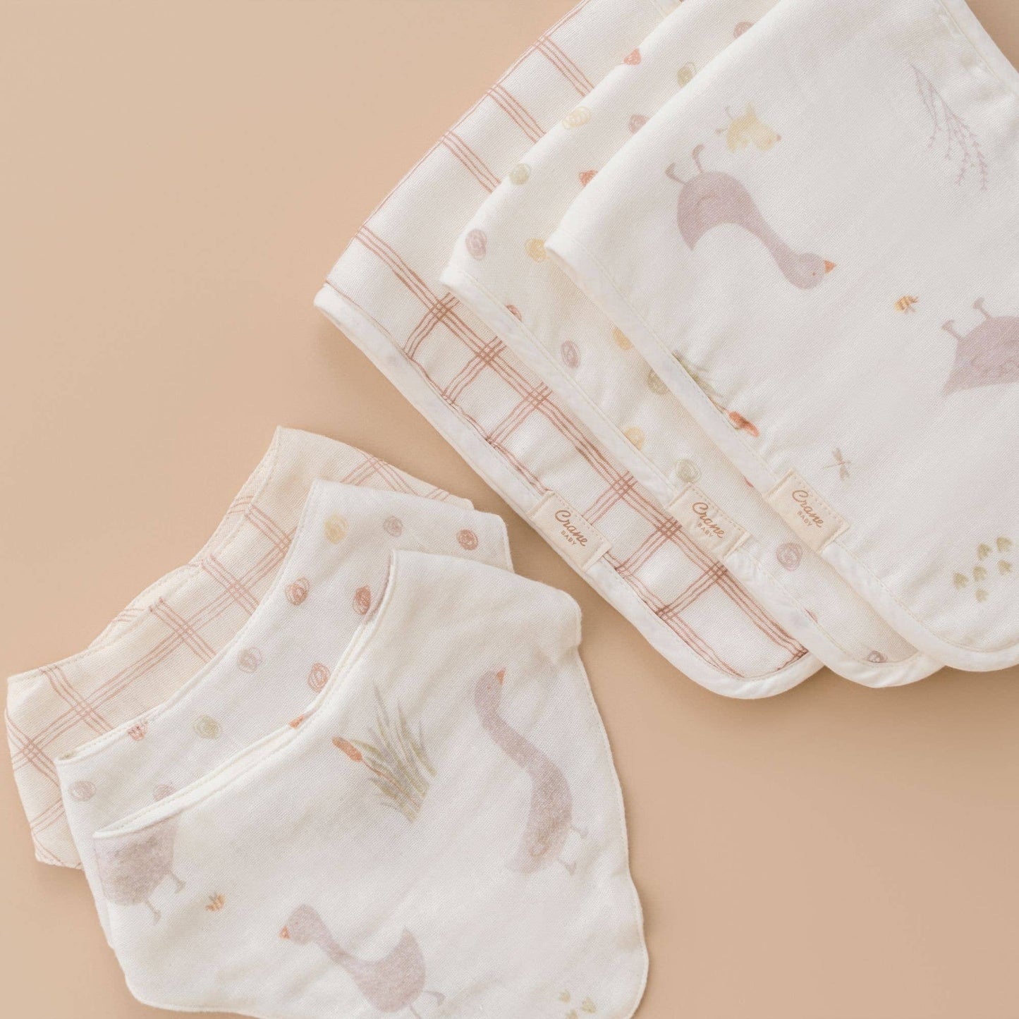 Charlie 3-pc. Farmhouse Goose Burp Cloth Set
