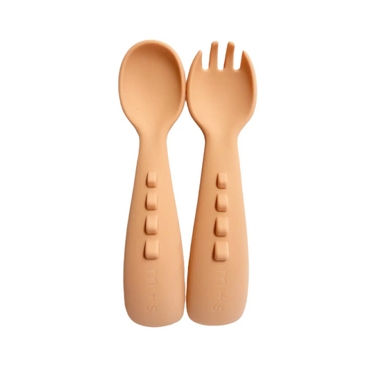 Dino Utensil Set - Tangerine