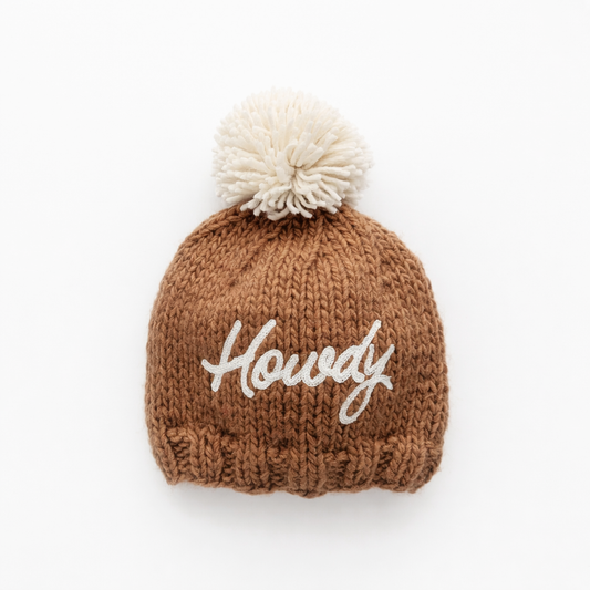 Howdy Beanie Hat - Pecan