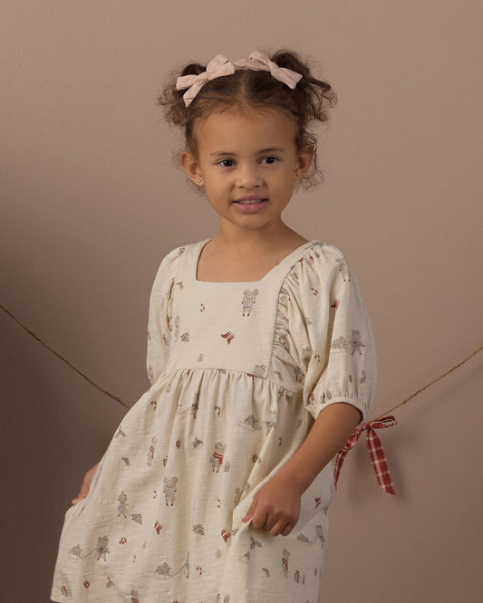Rylee and Cru Brea Dress in Holiday Mouse on model