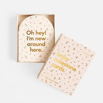 Baby Milestone Cards - Broderie