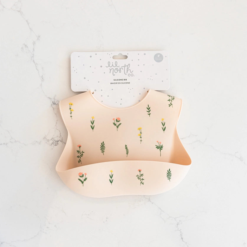 Wildflowers Silicone Bib