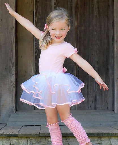 Girls Pink Ballet Tutu Dance Leotard