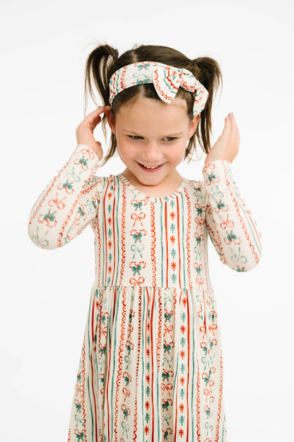 Christmas Dainty Bow Bamboo Dress