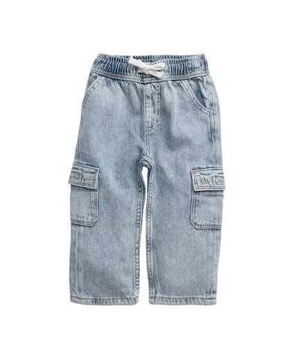 Cargo Denim Straight Leg - Light Wash