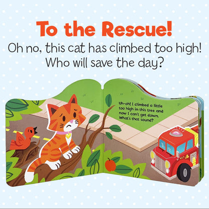 Fire Truck Tales Interactive Rolling Slipcase with 3 Books