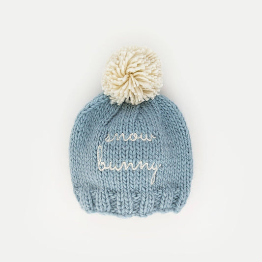 Snow Bunny Surf Blue Beanie Hat for Baby & Kids