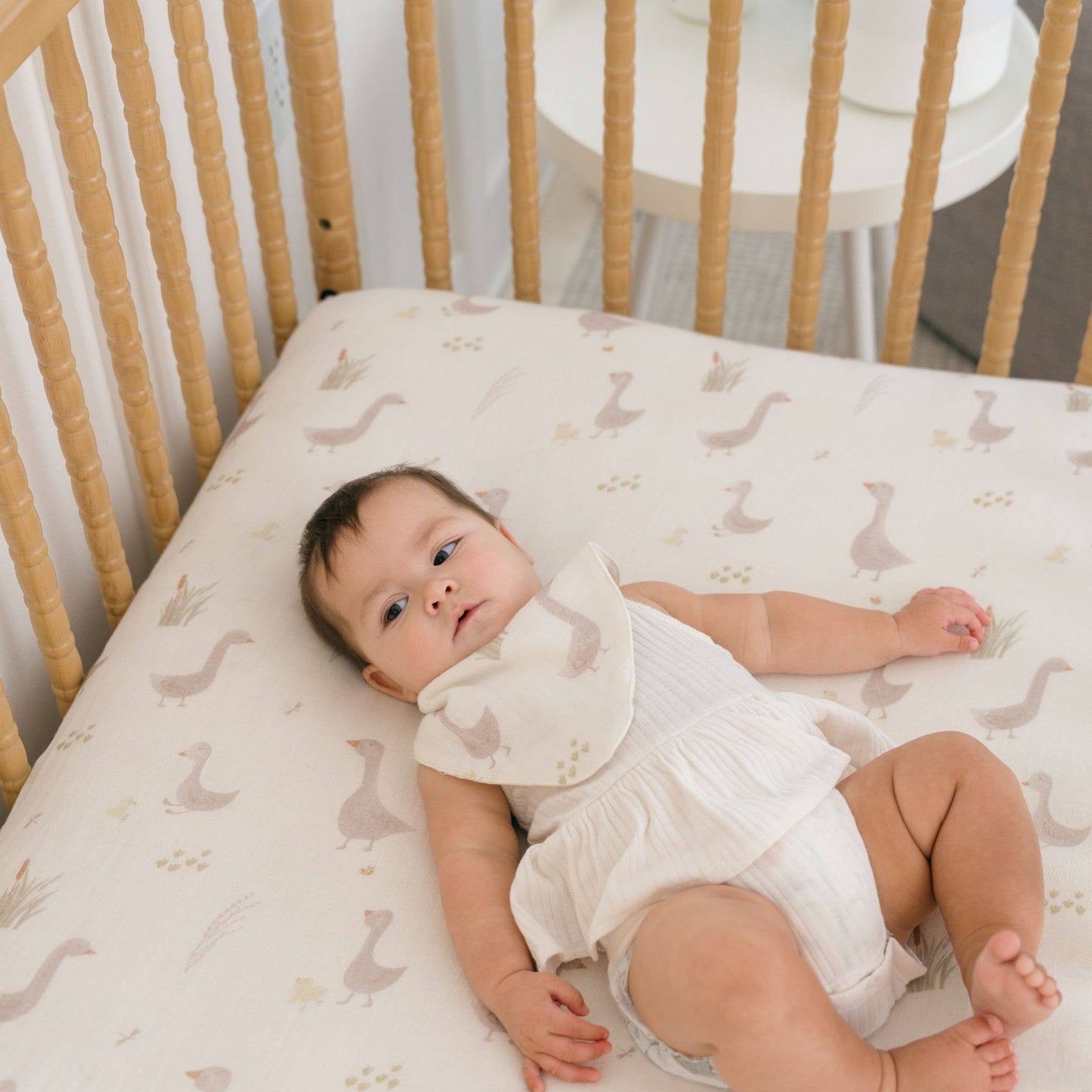 Charlie Farmhouse Goose Crib Fitted Sheet