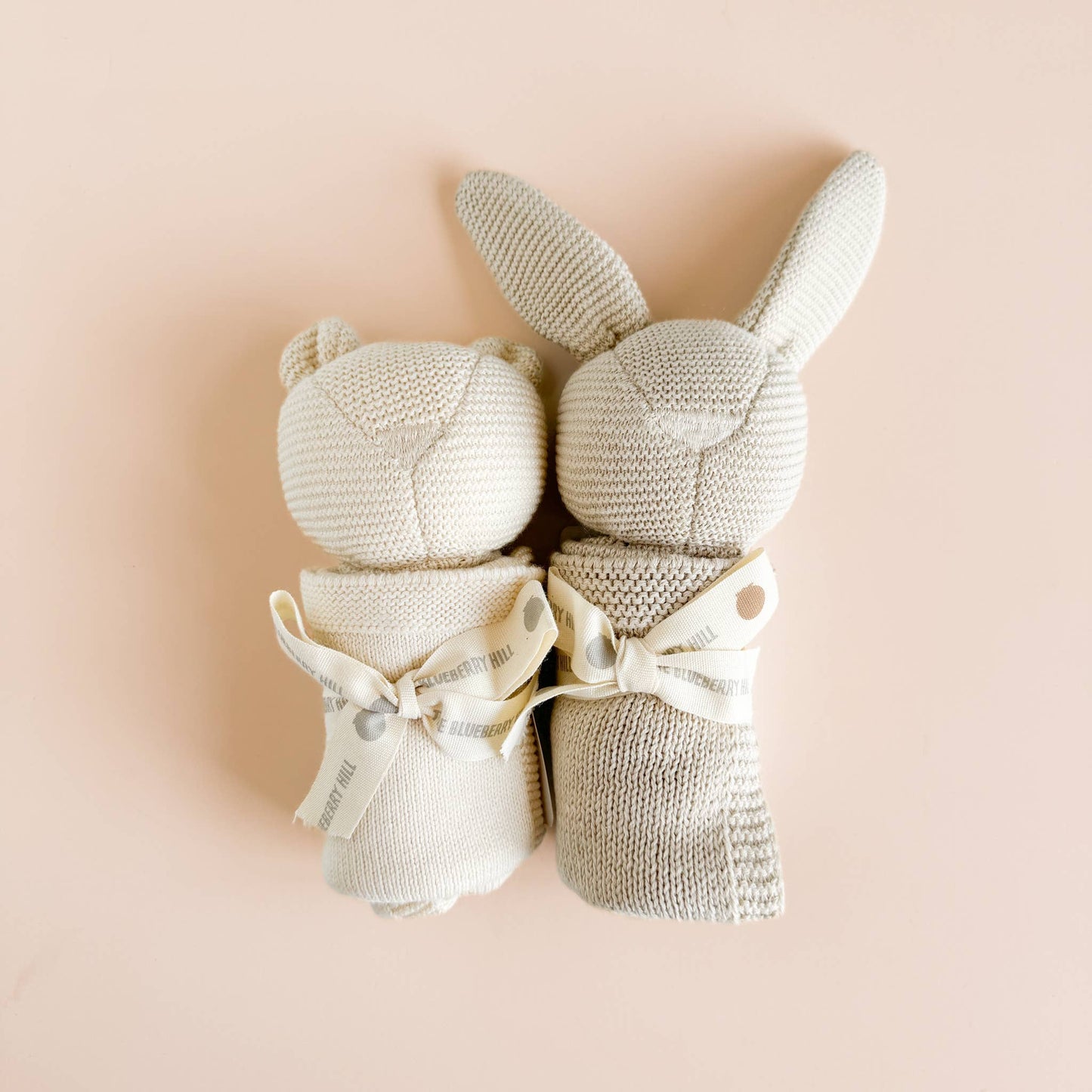Cream Bear Lovey Blanket