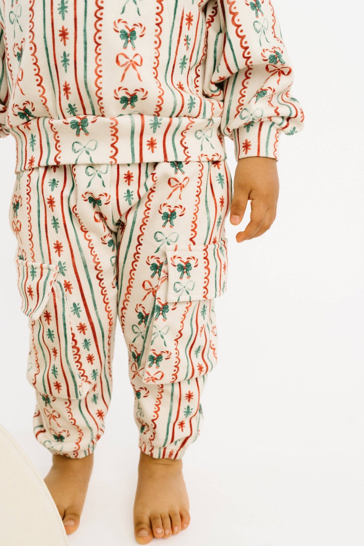 Christmas Dainty Bow cargo hoodie set - view 3