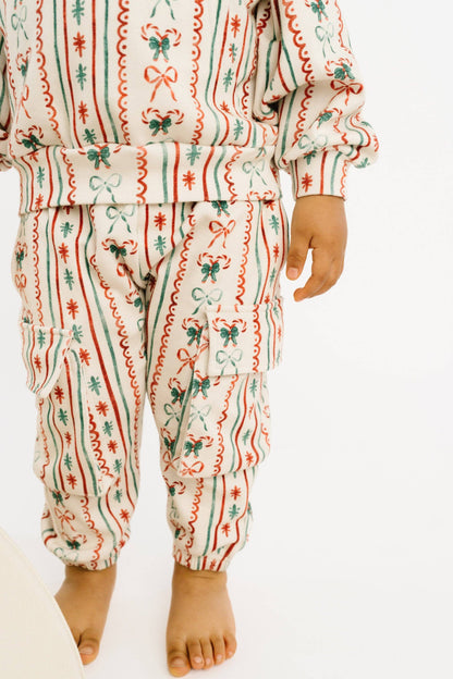 Christmas Dainty Bow cargo hoodie set - view 3